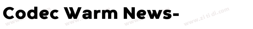 Codec Warm News字体转换
